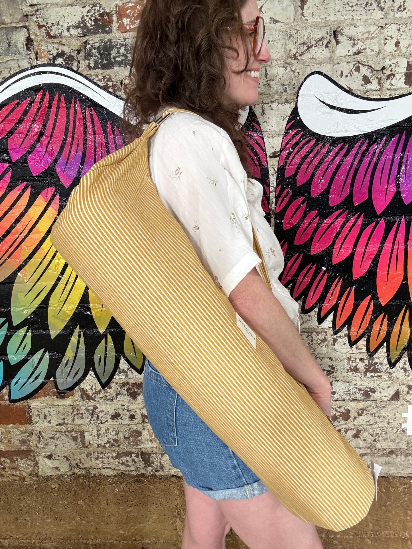 Stripe Yoga Mat Carrier