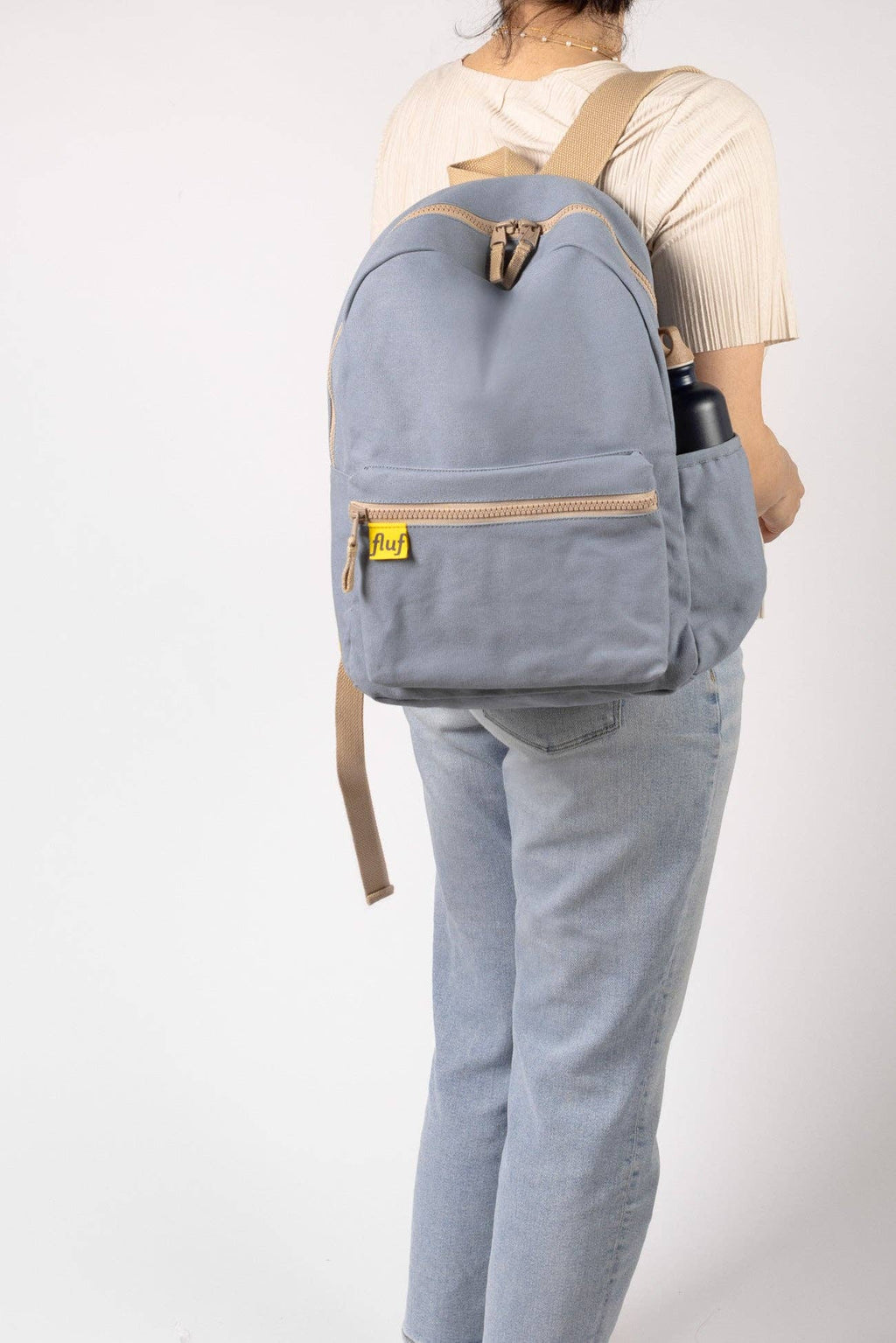 Organic Cotton Backpack - Blue