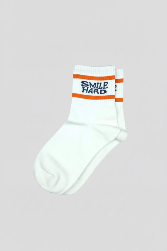 Smile Hard Crew Socks