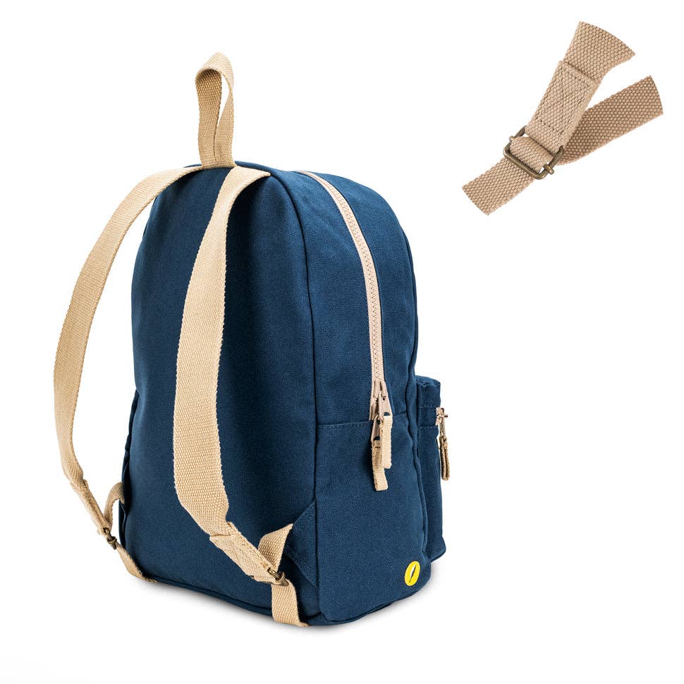 Organic Cotton Backpack - Navy