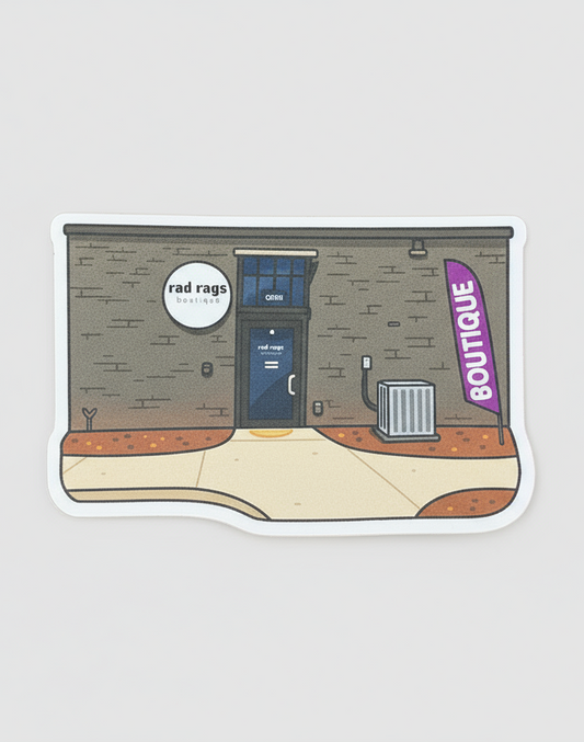 Recycled Paper Rad Rags Sticker