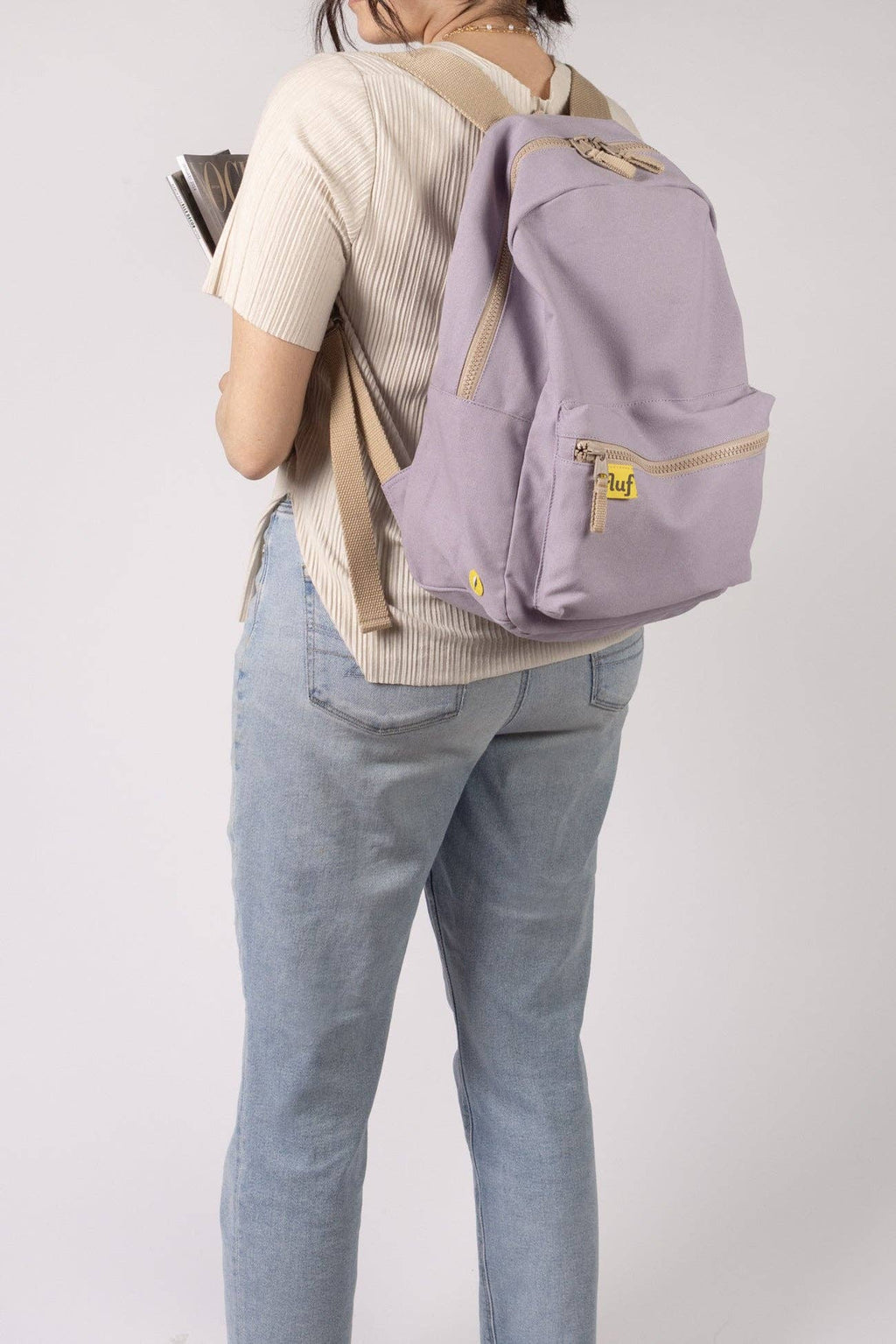 Organic Cotton Backpack- Lavender