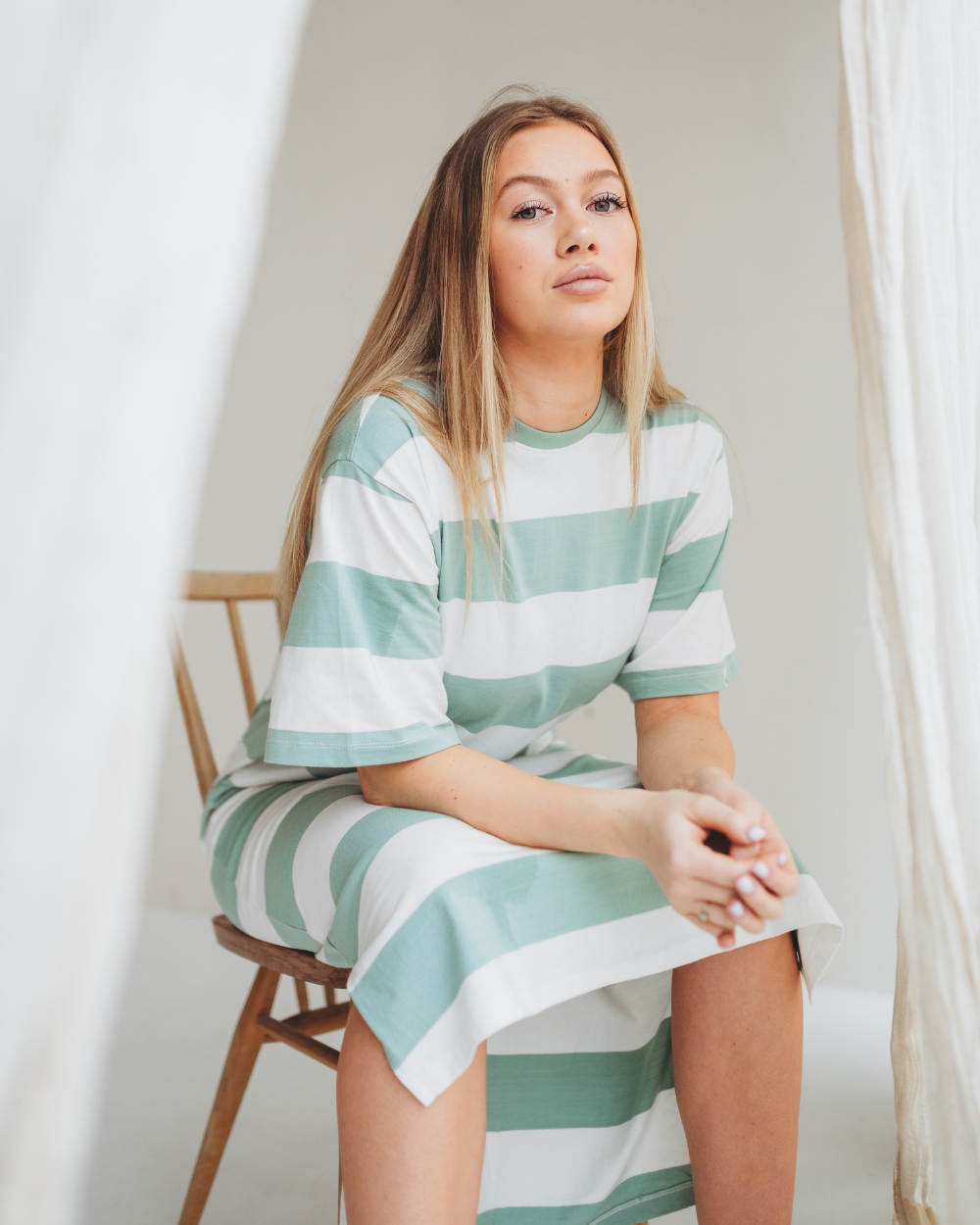 Organic Cotton Stripe Dress