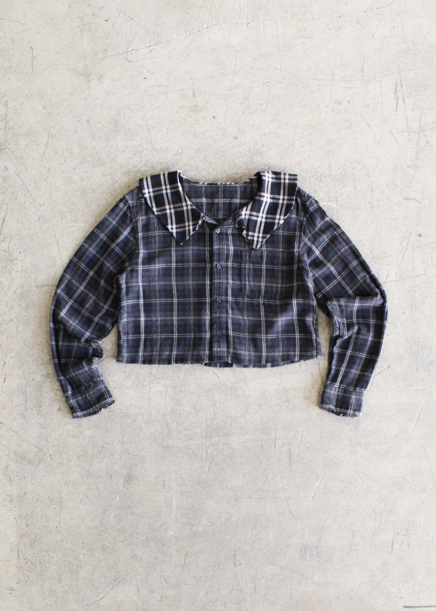 Cropped Collared Flannel