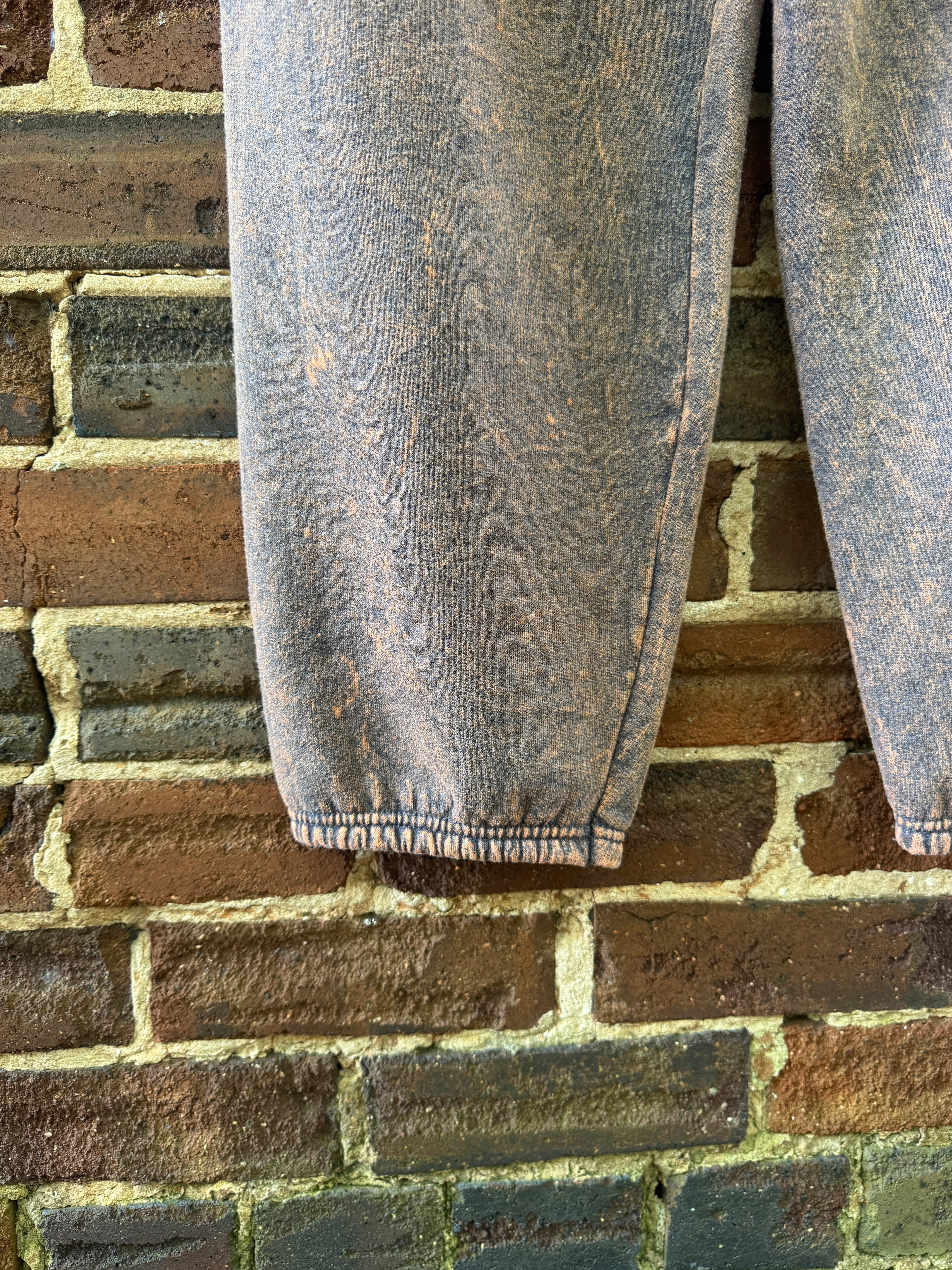 Recycled Acid Wash Sweat Pant - Brown Multi