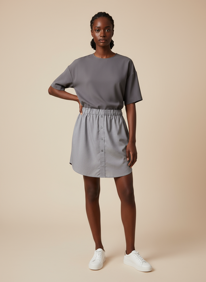 Upcycled Boyfriend Skirt