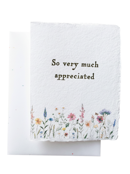 So Appreciated | Eco-Friendly Thank You Greeting Card