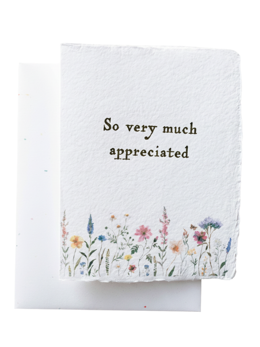 So Appreciated | Eco-Friendly Thank You Greeting Card