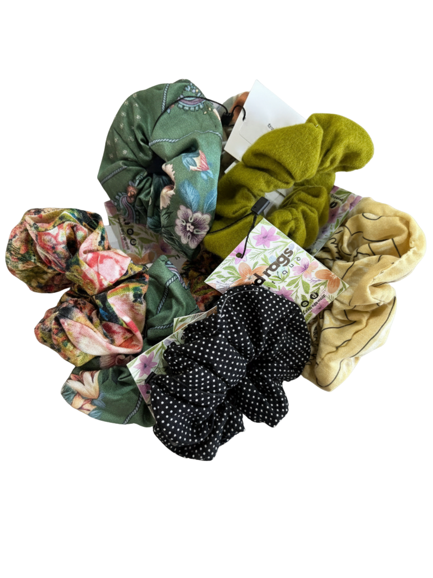Scrap Fabric Scrunchies