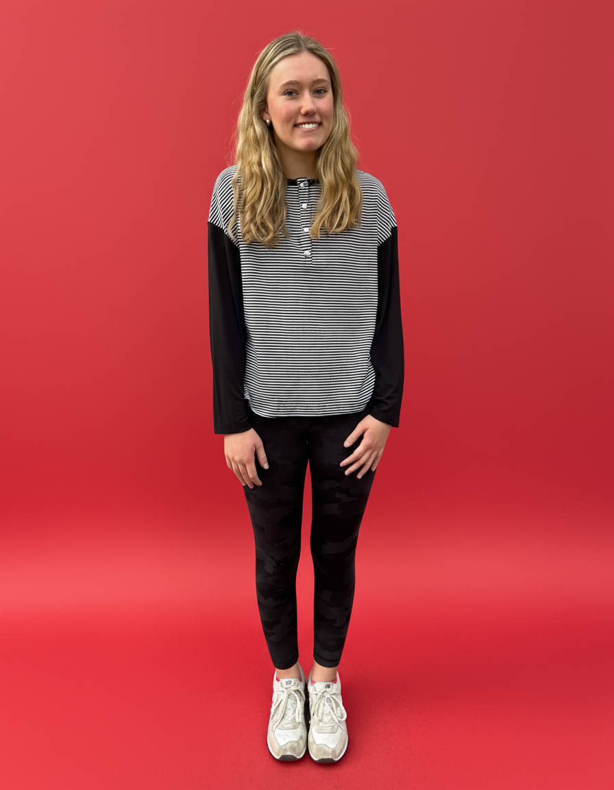 Organic Striped Henley