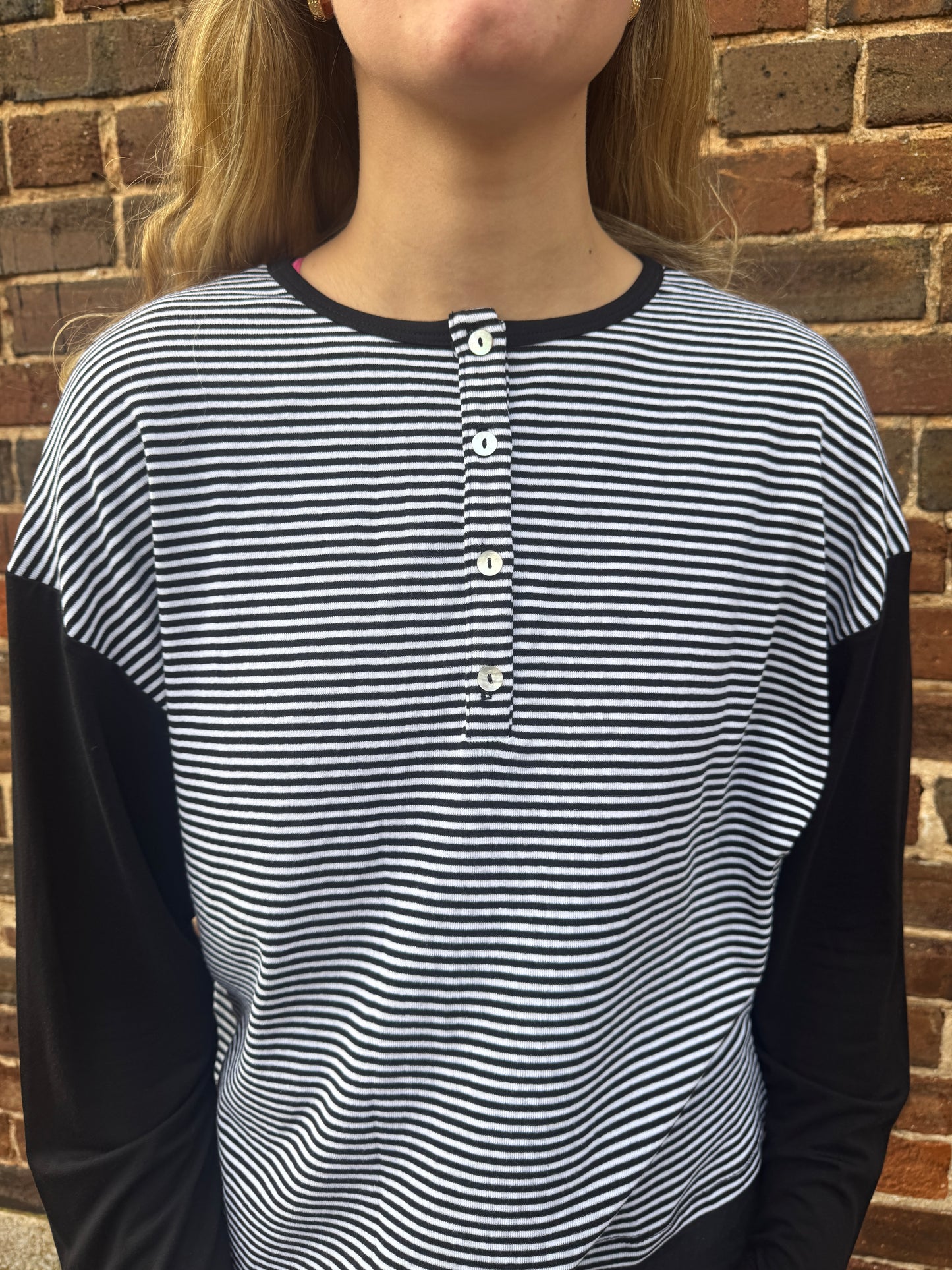 Organic Striped Henley