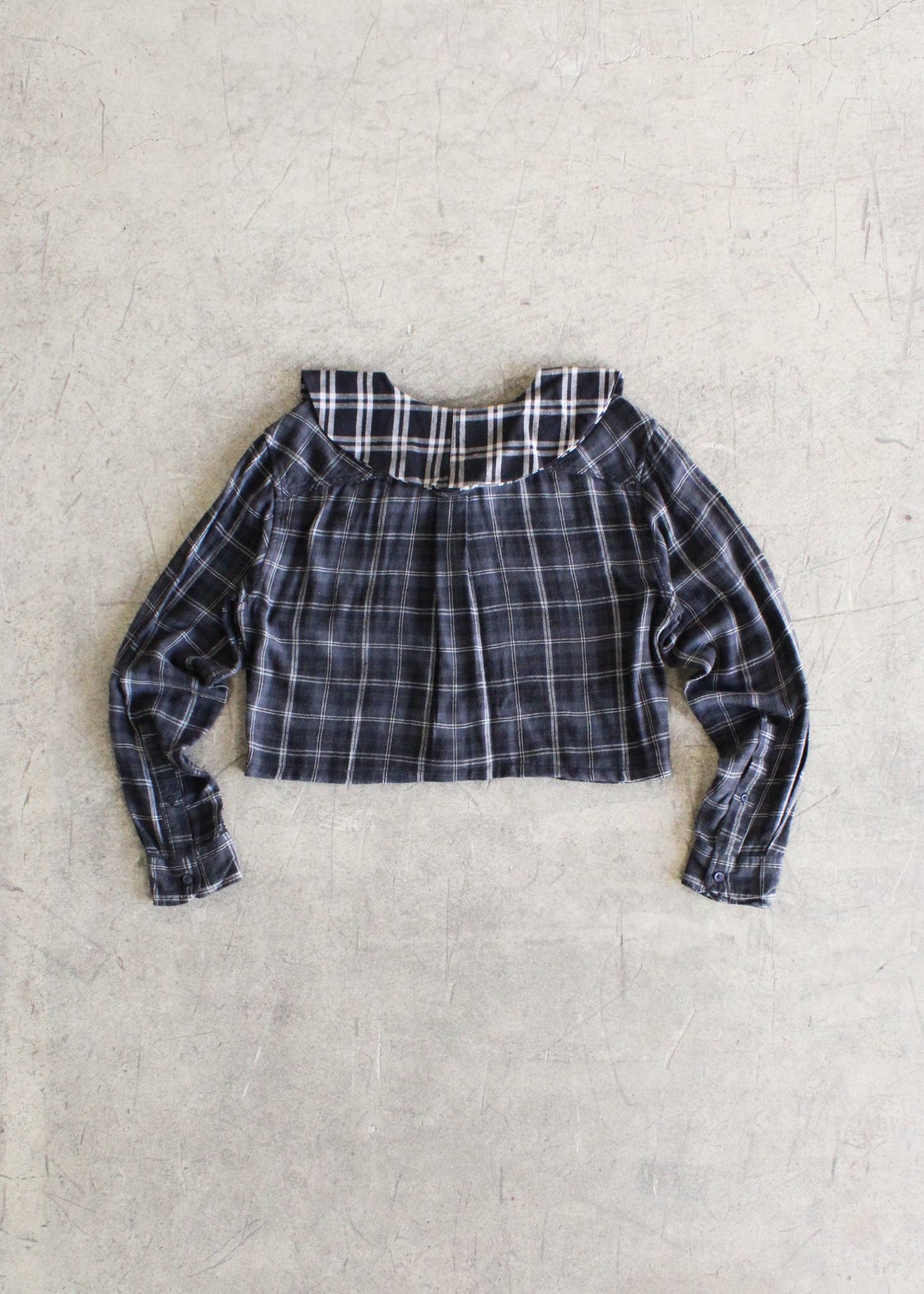 Cropped Collared Flannel