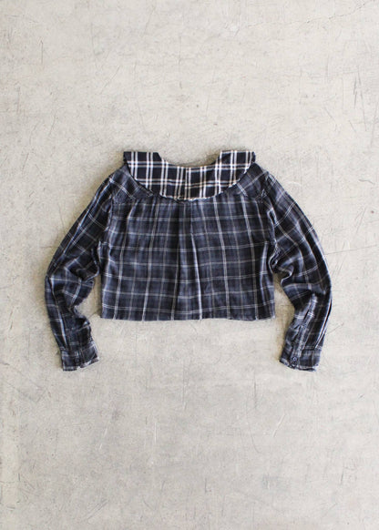 Cropped Collared Flannel