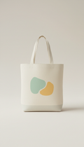 Minimalist Canvas Tote with Interior Pocket