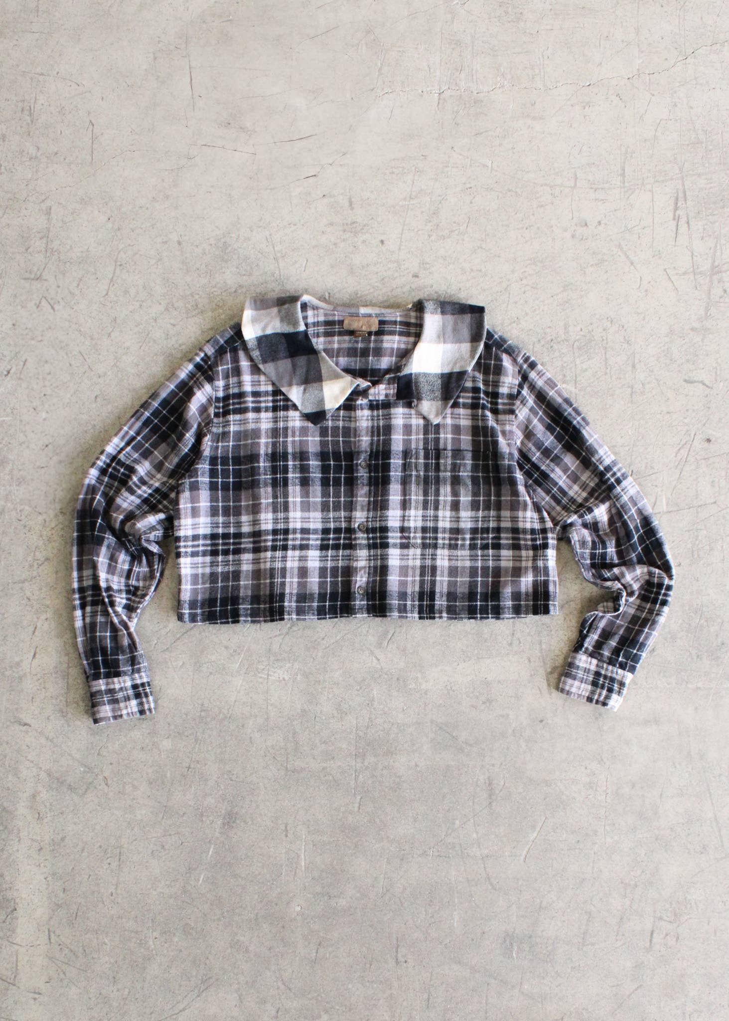 Cropped Collared Flannel