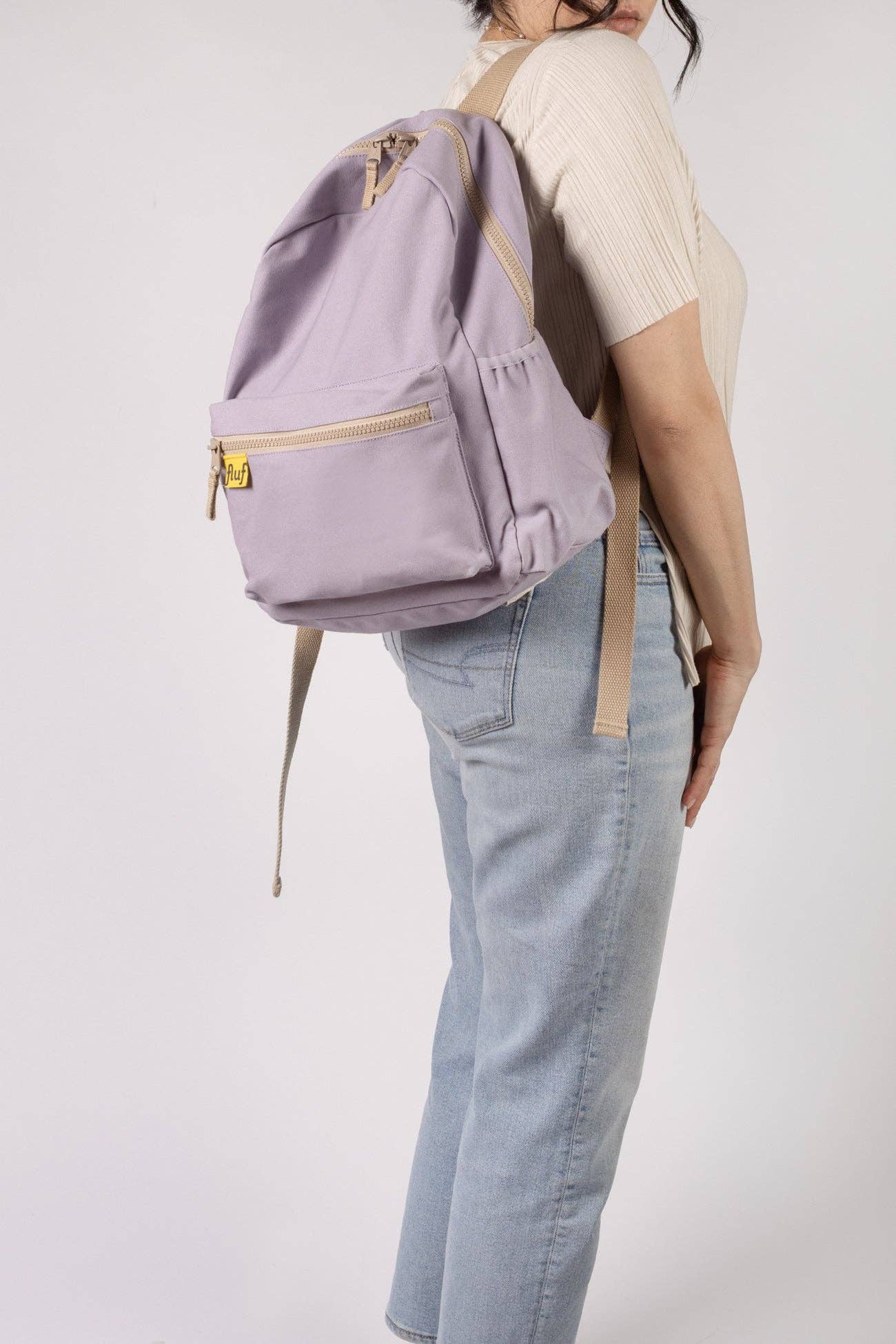 Organic Cotton Backpack- Lavender